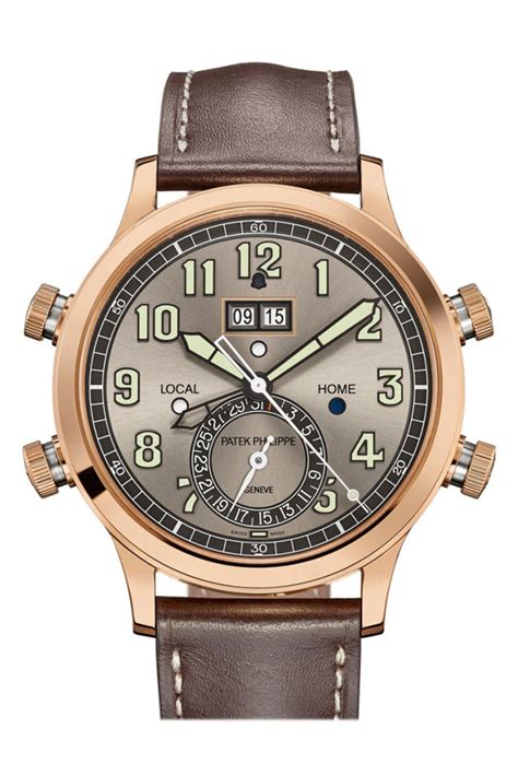 patek philippe grand complications alarm travel time rose gold gray|Grand Complications Ref. 5520RG.